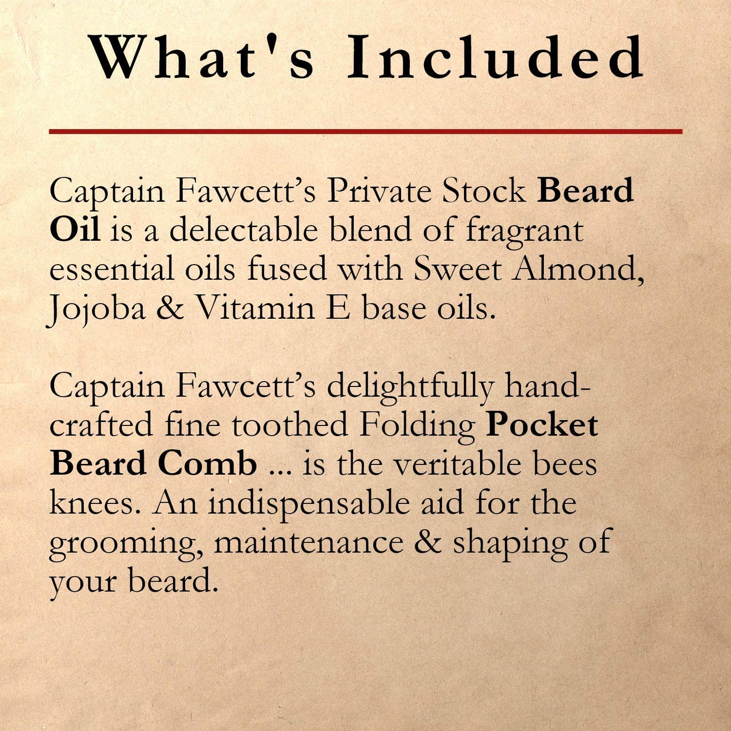 Captain Fawcett's Beard Oil (CF.332) & Folding Pocket Beard Comb (CF.82T) Gift Set - Made in England Beauty and Personal Care CAPTAIN FAWCETT
