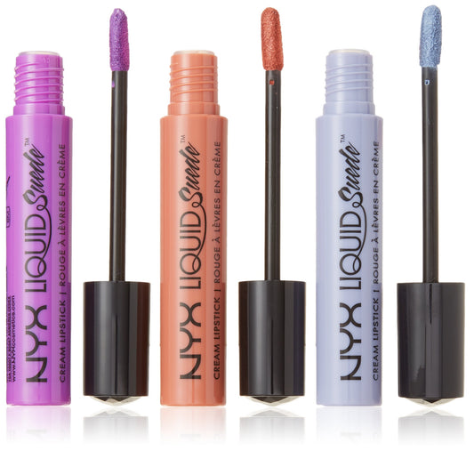 3-Pc. Liquid Suede Cream Lipstick Set - Run The World, Initiator & Industrial