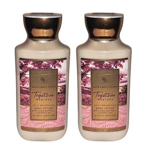 Bath and Body Works Body Lotion, Set of 2, 8oz Each (Together Weather) Beauty & Personal Care Bath & Body Works