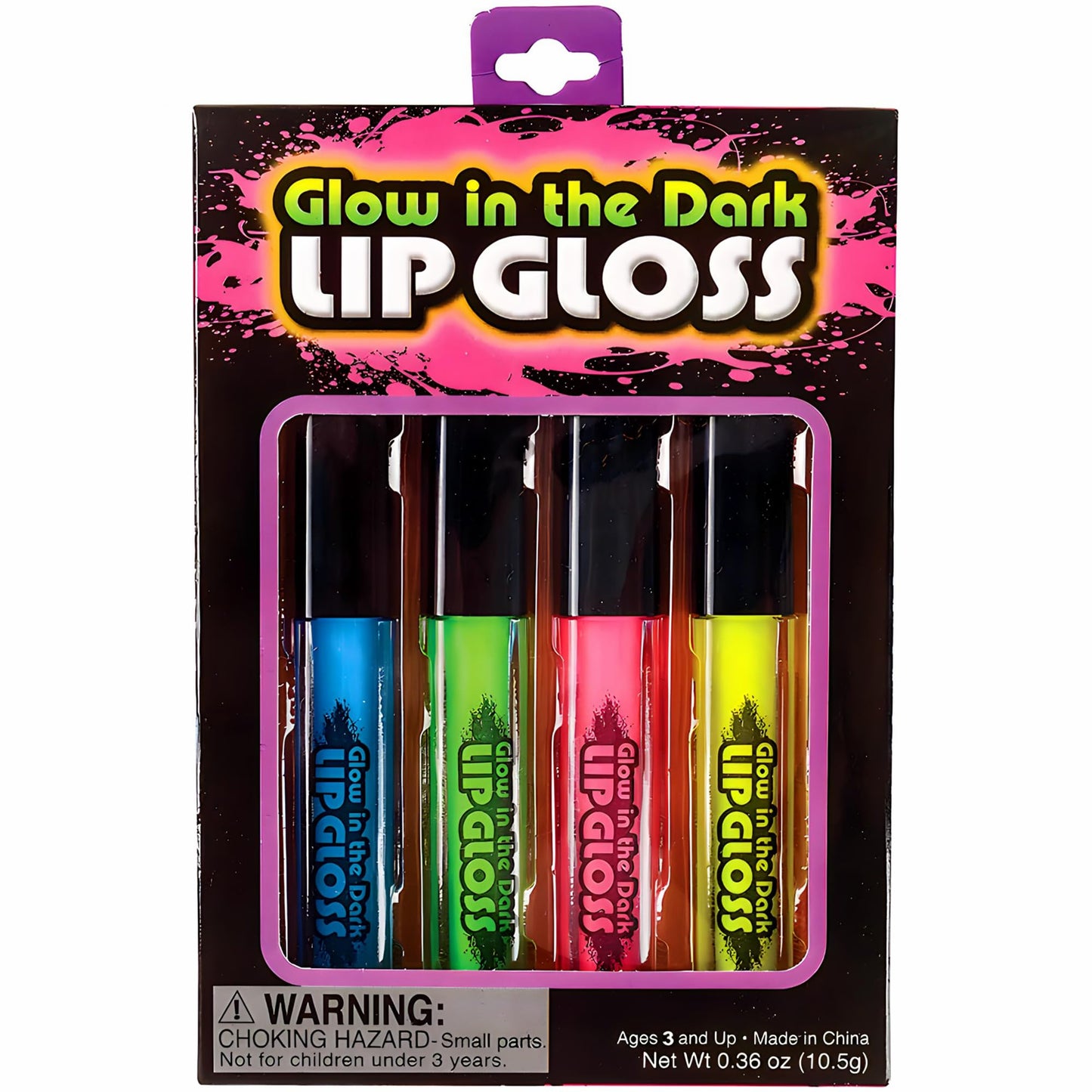 Rhode Island Novelty Assorted Color Glow In The Dark Lip Gloss (4) Beauty & Personal Care Rhode Island Novelty