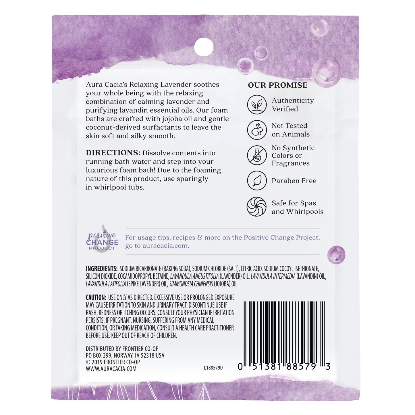 Aura Cacia Aromatherapy Foam Bath, Relaxing Lavender, 2.5 Ounce Packet (Pack of 3) Beauty and Personal Care Aura Cacia