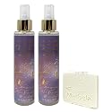 Bath & Body Works Snowflakes & Cashmere 2 Pack Diamond Shimmer Mist Bundle with a Himalayan Salts Springs Sample Soap Beauty & Personal Care Bath & Body Works