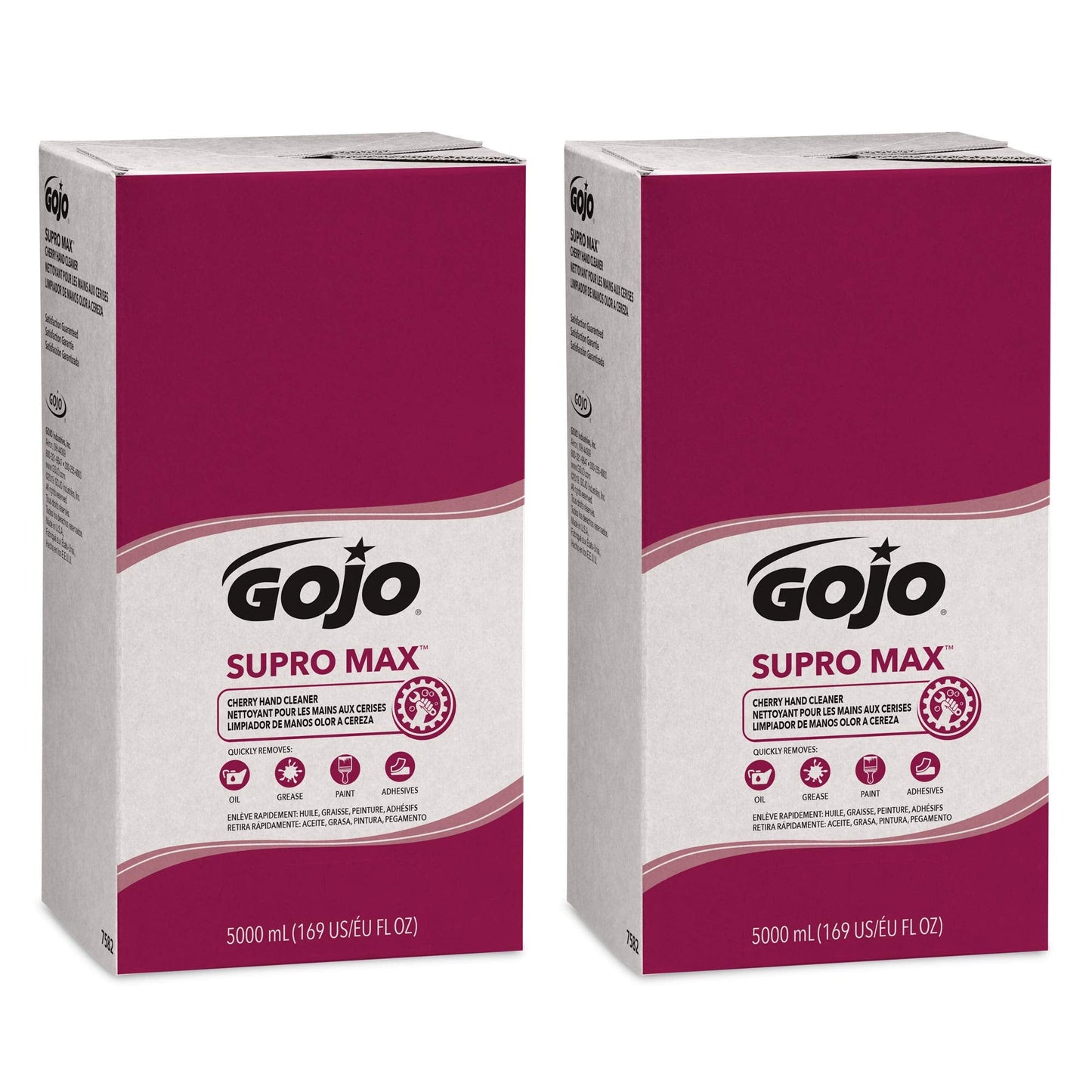 GOJO SUPRO MAX Cherry Hand Cleaner Cherry Fragrance, 5000 mL Heavy Duty Hand Cleaner Refill PRO TDX Touch-Free Dispenser (Pack of 2) - 7582-02 Beauty & Personal Care GOJO