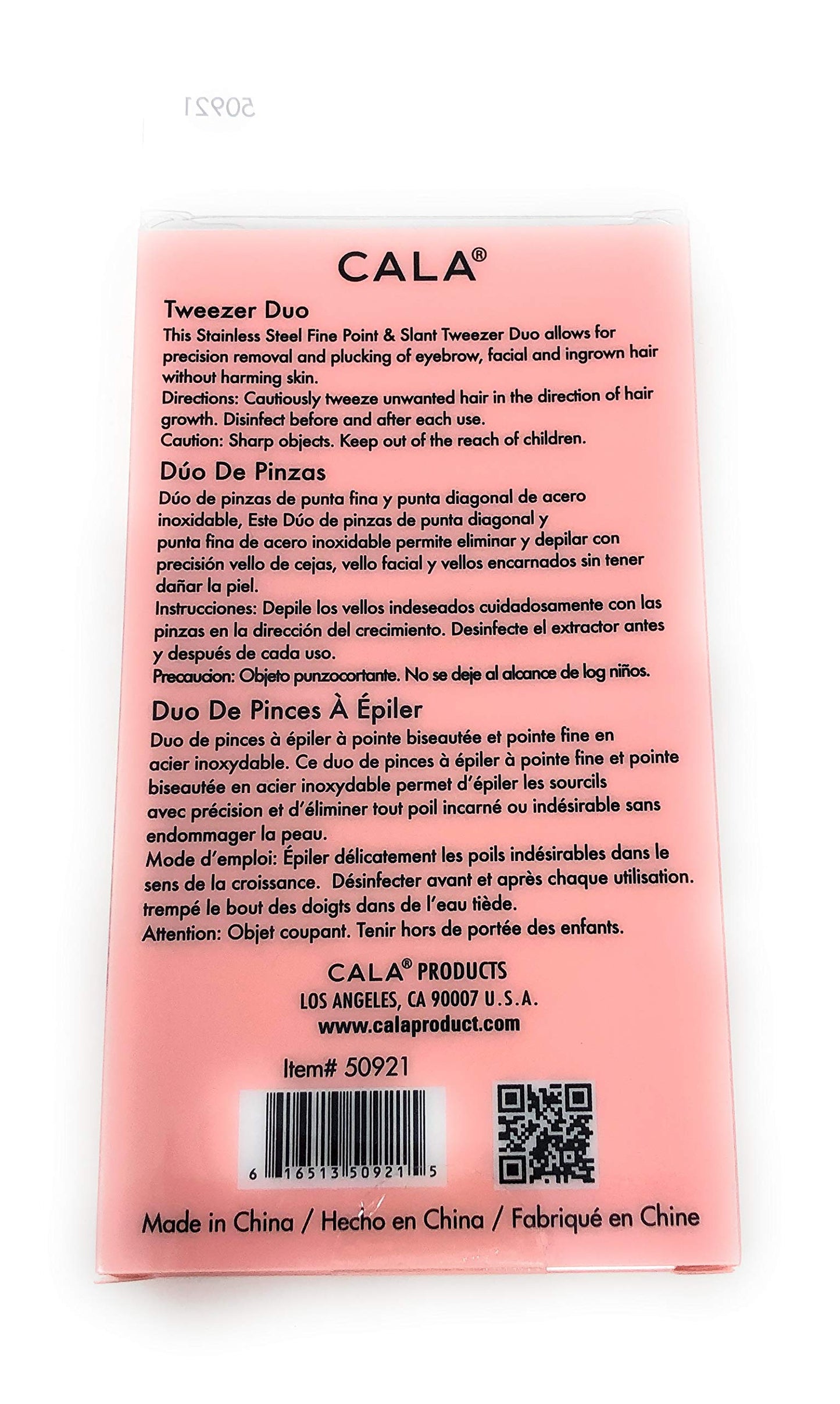 Cala Rose gold tweezer duo Beauty & Personal Care Cala