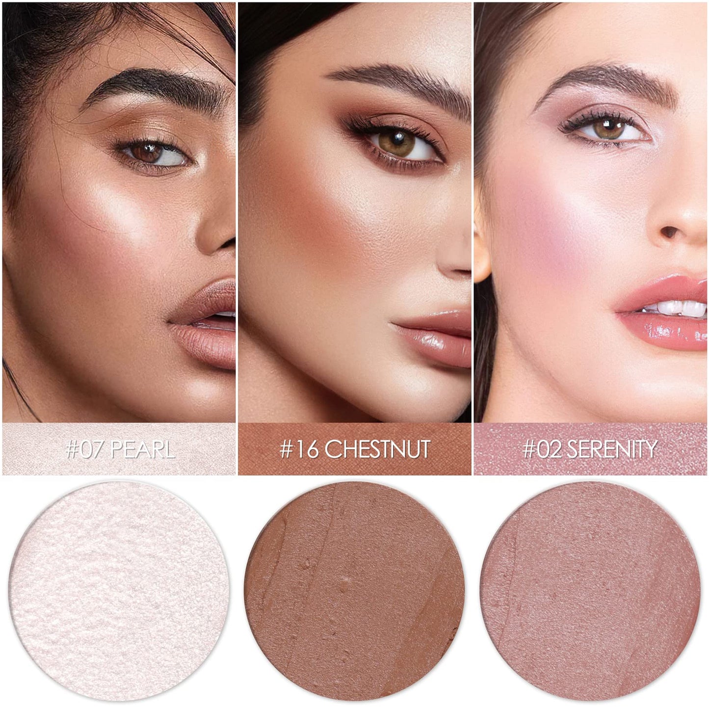 FALOCUTUS 3 Pcs UNIVERSAl Contour Stick Set,Cream Blush & Highlighter Bronzer Pen,Long Lasting & Smooth Natural Face Contouring Beauty & Personal Care Falocutus