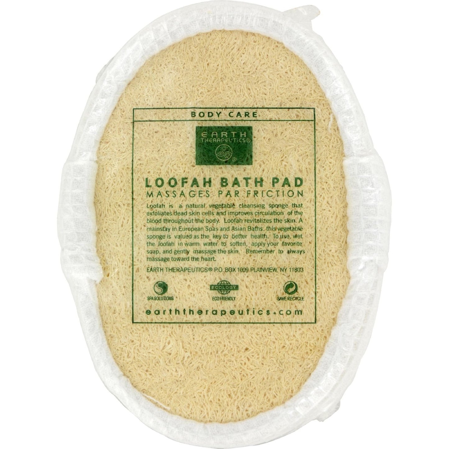 EARTH THERAPEUTICS LOOFAH WAFFLE PUFF SPNG, CT12 Beauty and Personal Care Earth Therapeutics