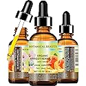 Botanical Beauty ORGANIC APRICOT KERNEL OIL Australian. 100% Pure Virgin Unrefined Cold Pressed Carrier Oil 1 oz- 30 ml. For Face, Hair, Body, Nails Beauty & Personal Care Botanical Beauty