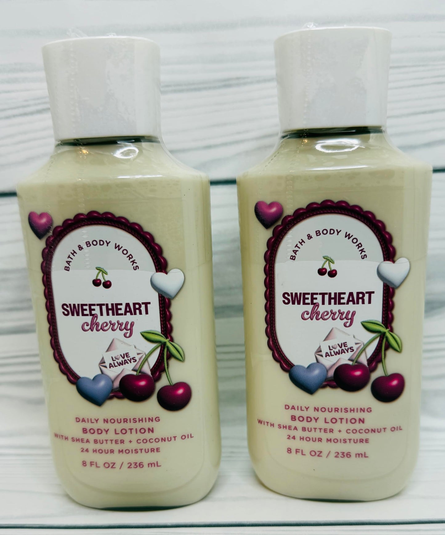 Bath & Body Works Sweetheart Cherry Body Lotion 8 Ounces Each Pack of 2 Beauty & Personal Care Bath & Body Works