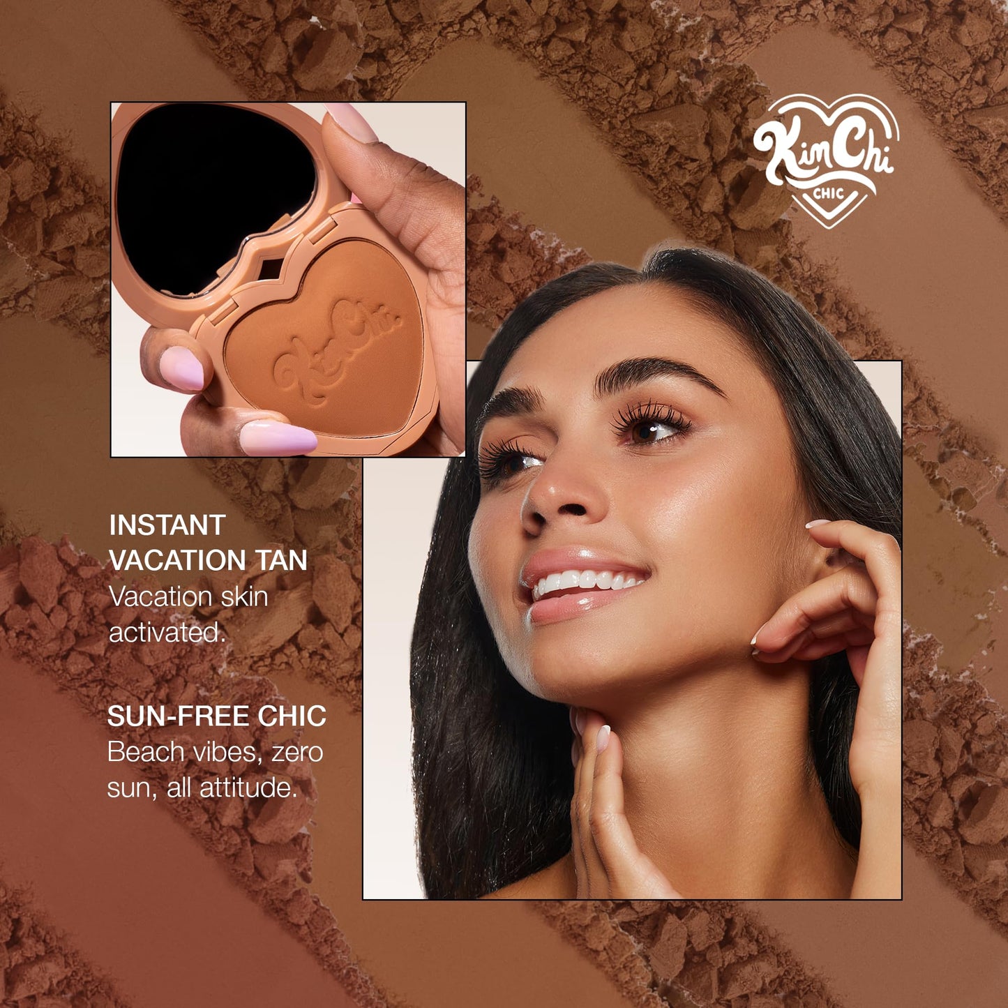 KimChiChic Beauty Thailor Bronzer, Silky Matte Finish for a Sun-Kissed Glow, Buildable Formula, Heart-Shaped Compact with Mirror, Cruelty-Free, I Went Beauty & Personal Care Kimchi Chic