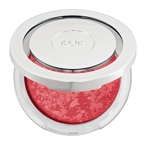 PÜR MINERALS Blushing Act Skin Perfecting Powder in Berry Beautiful, Satin Matte Finish, Buildable Coverage, Cruelty Free, 0.28 Oz Beauty & Personal Care PÜR MINERALS