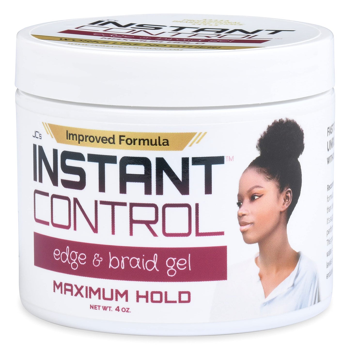 JC's Instant Control Edge & Braid Gel Max. Hold 4 oz.… Beauty & Personal Care JC's