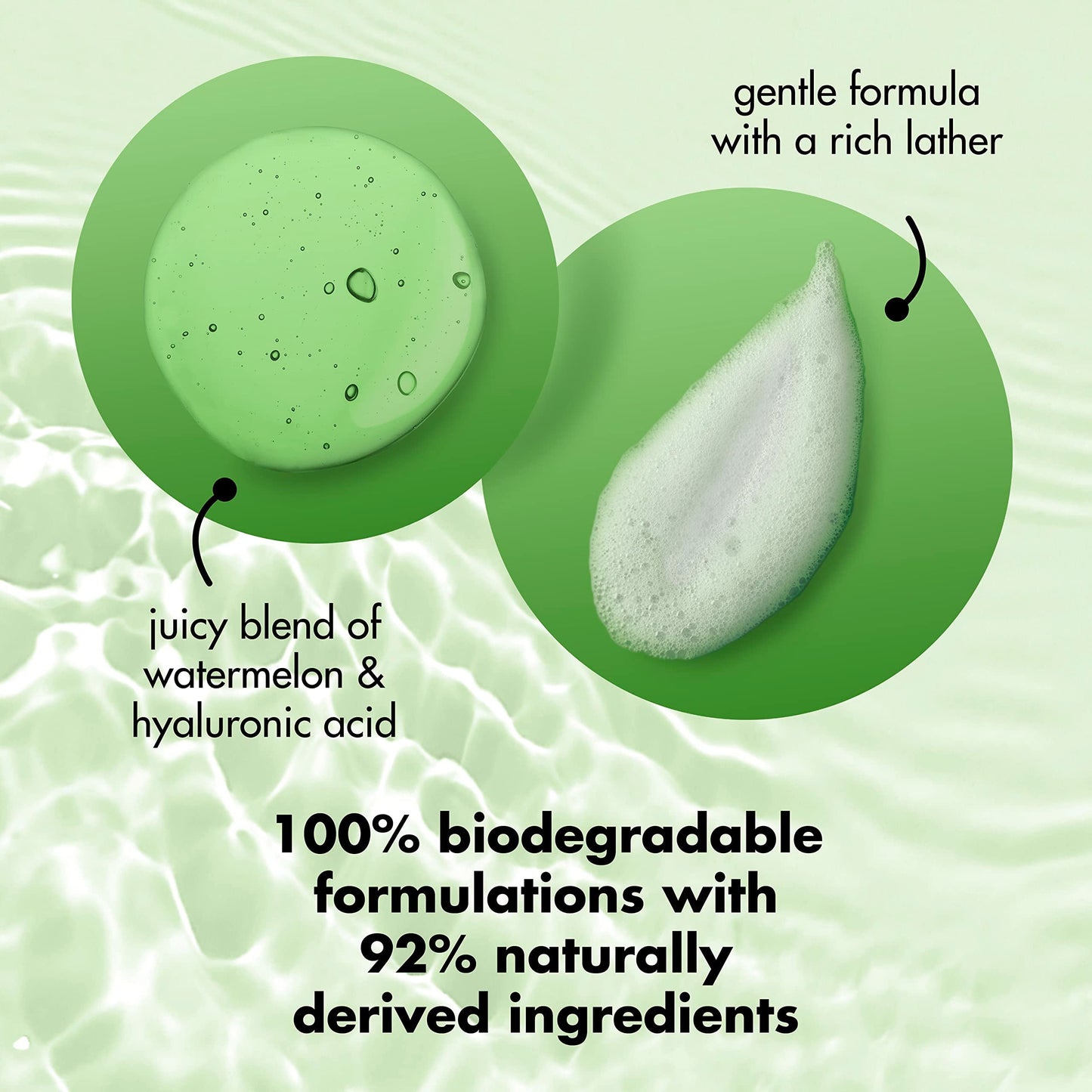 Love Beauty and Planet Plant-Based Body Wash Hydrate and Restore Skin Watermelon and Hyaluronic Acid Made with Plant-Based Cleansers and Skin Care Beauty & Personal Care Love Beauty And Planet