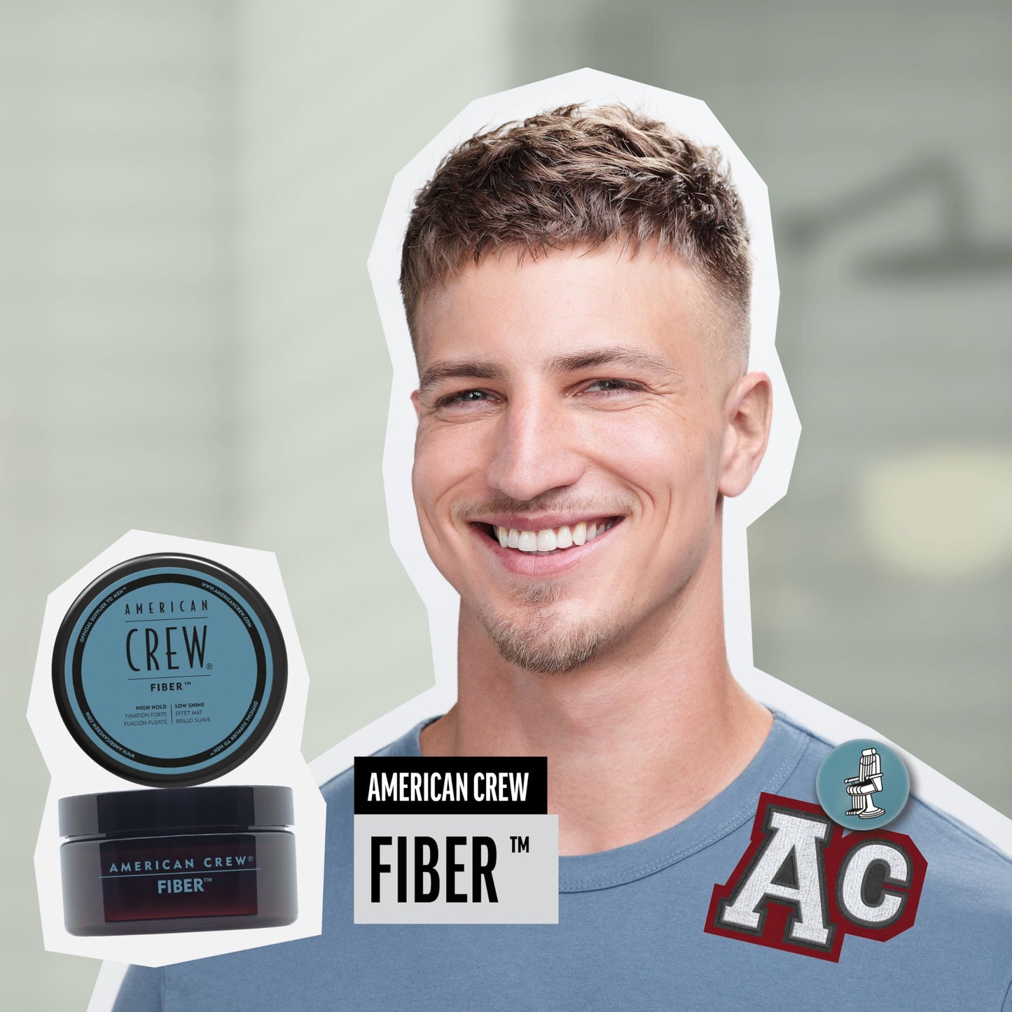 American Crew Men's Hair Fiber, Like Styling Gel with High Hold & Low Shine, Travel Size, 1.7 oz Beauty & Personal Care AMERICAN CREW