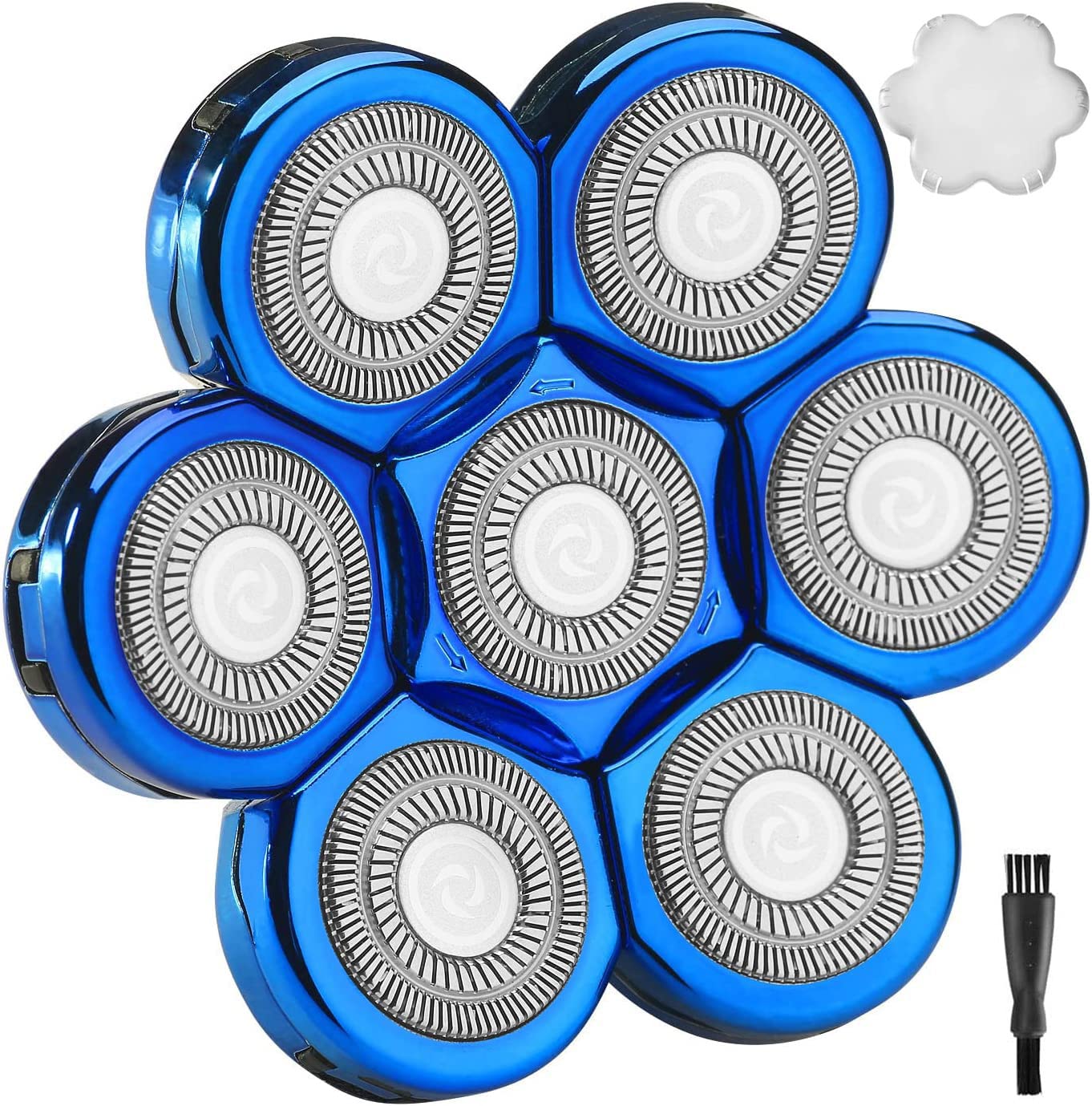 Universal 7 Blades Shaver Replacement Blades Compatible with Most Mainstream Brands Head Shaver Electric Shaver Replacement Head (7 Blue) Beauty and Personal Care MAWAER