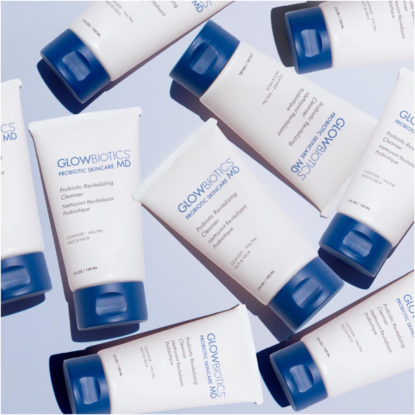 Glowbiotics Probiotic Revitalizing Cleanser - Anti-Aging Face Wash with Peptides - 5 oz - Hydrating Gel for Hormonal, Dry & Mature Skin Beauty & Personal Care Glowbiotics