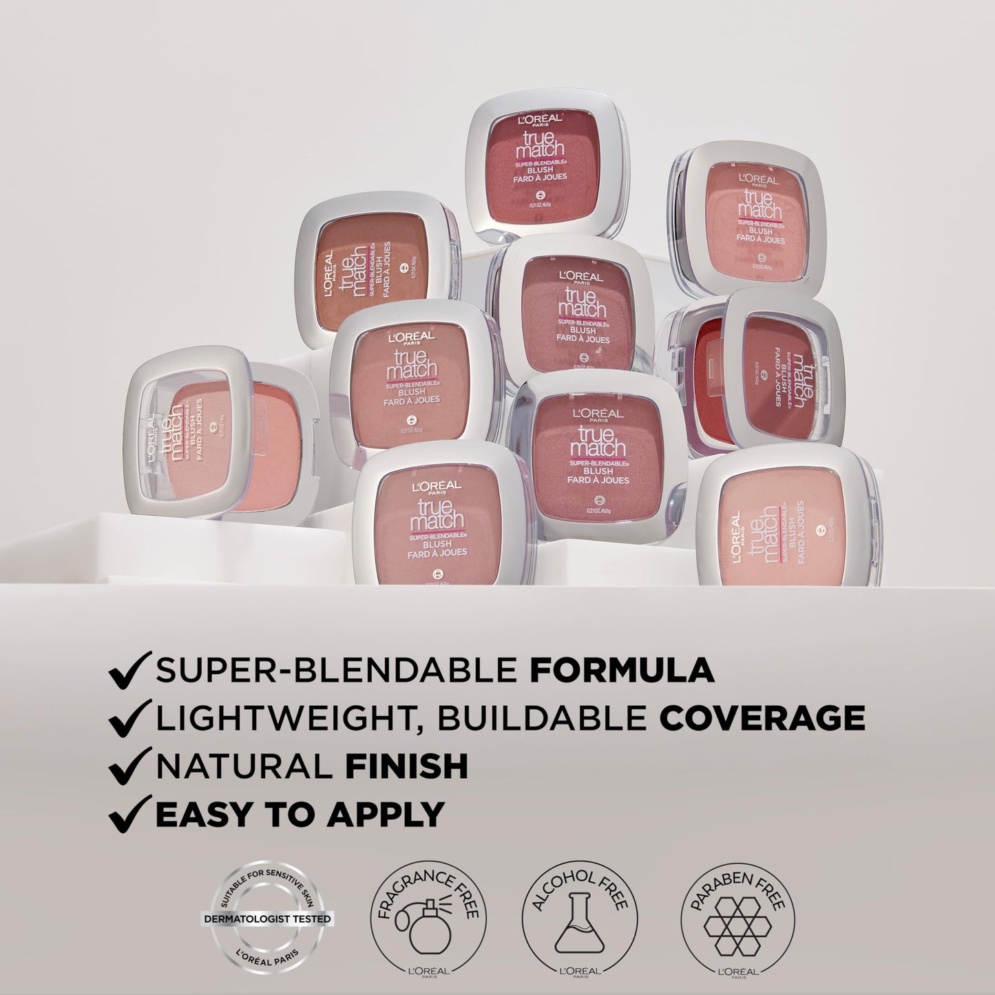 L'Oreal Paris True Match Super-Blendable Powder Blush, Barely Blushing, 0.21 Oz (Packaging May Vary) Beauty & Personal Care L'Oreal Paris