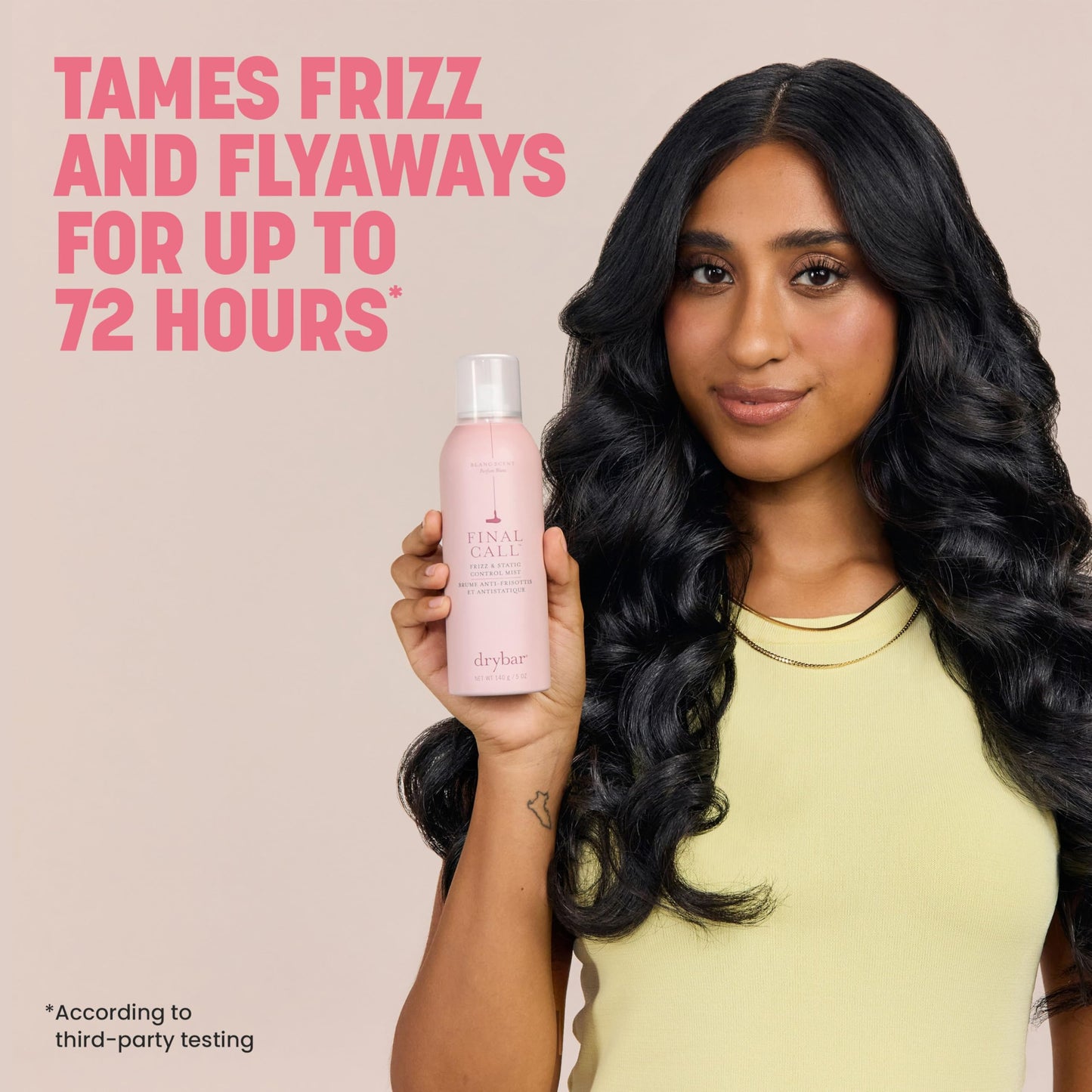 Drybar Final Call Frizz & Static Control Mist Blanc Scent - Full Size | Tames Flyaways to Maintain Smooth and Shiny Blowouts Beauty & Personal Care Drybar