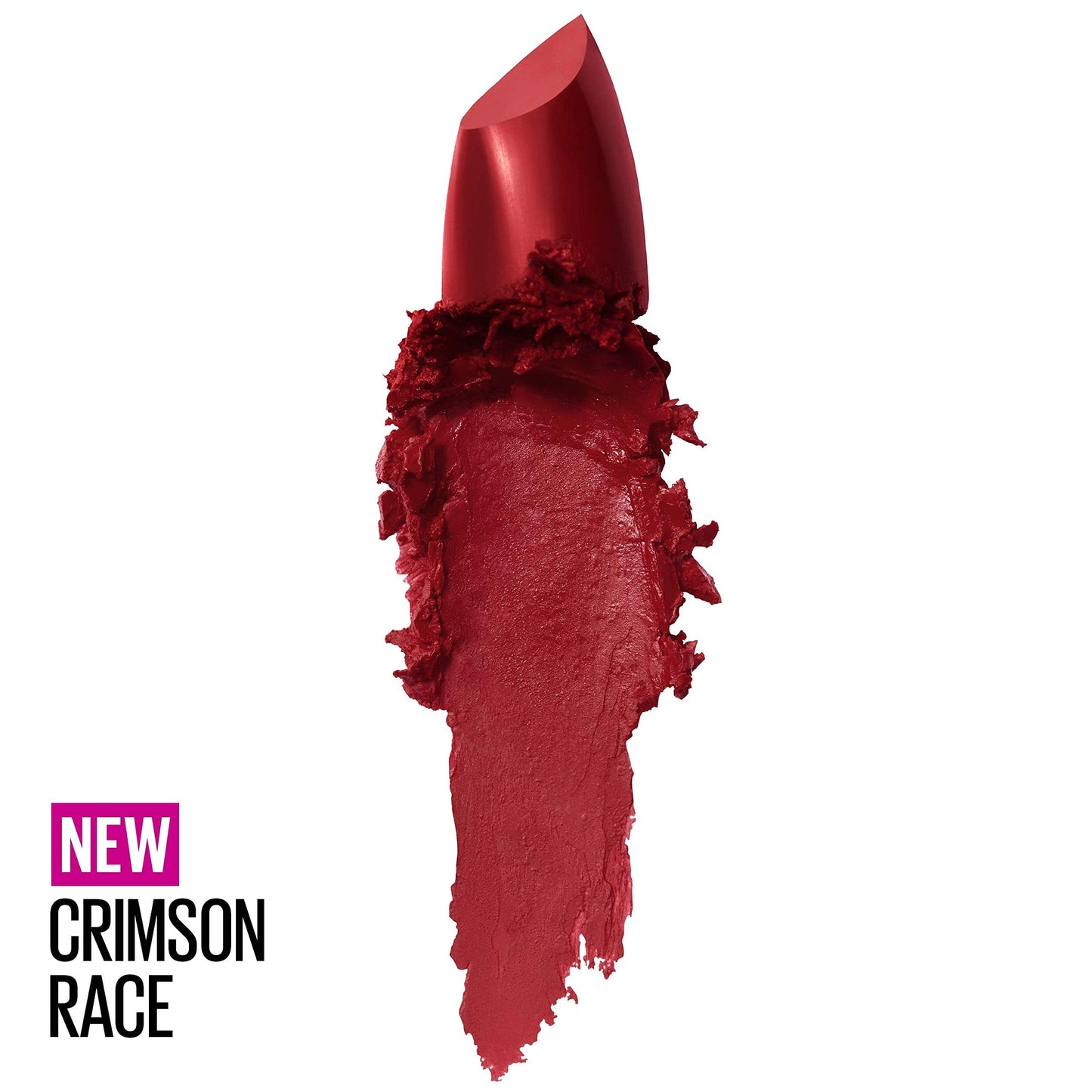 Maybelline Color Sensational Lipstick, Lip Makeup, Cream Finish, Hydrating Lipstick, Nude, Pink, Red, Plum Lip Color, Crimson Race, 0.15 oz Beauty & Personal Care MAYBELLINE
