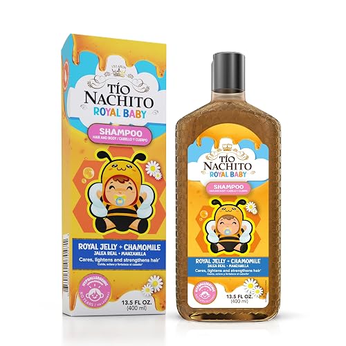 Tio Nacho Royal Baby Hair and Body Shampoo with Royal Jelly & Chamomile, 13.5 fl oz - Hypoallergenic, Gentle, Tear Free, All in One Body Wash Beauty & Personal Care Tio Nacho