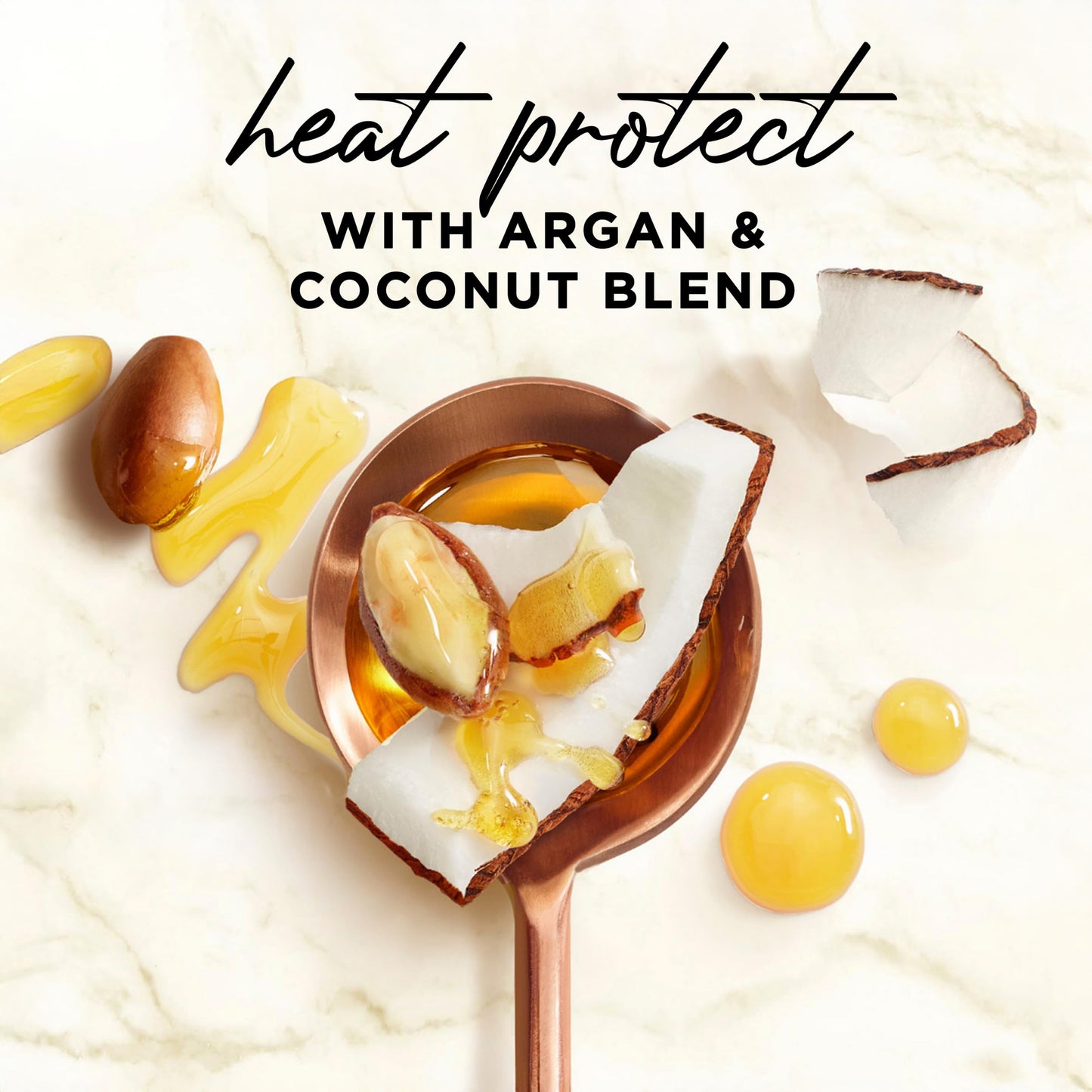 Hair Food Coconut & Argan Oil Heat Protectant Leave-In Spray for All Hair Types, 450°F Heat Protection, Sulfate-Free, Paraben-Free, Dye-Free Beauty & Personal Care Hair Food