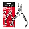 Revlon No-Ricochet Nail Nipper, Mess-Free Cuticle Remover Tool with Magnetic Shield for No Fly-Away Clippings, Made with Stainless Steel and Precision Beauty & Personal Care REVLON