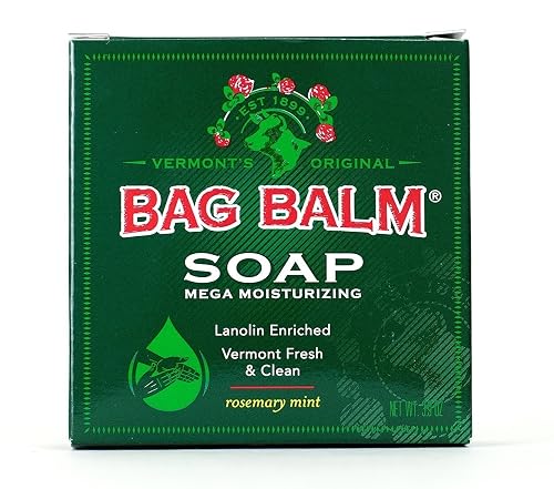 Bag Balm Mega Moisturizing Soap Rosemary Mint Scent - 3.9oz, 5 Pack Beauty & Personal Care Bag Balm