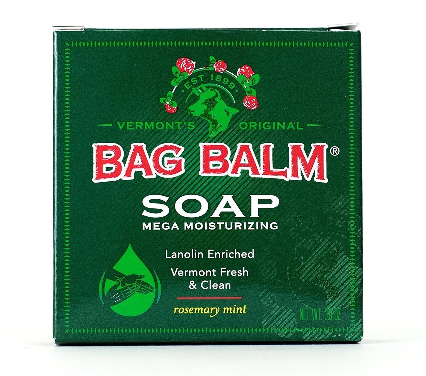 Bag Balm Mega Moisturizing Soap Rosemary Mint Scent - 3.9oz, 5 Pack Beauty & Personal Care Bag Balm