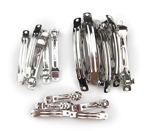 DIY Hair Clip Kit: 15pcs Assorted Size French Style Barrette Hair Clip 40mm 60mm 80mm Beauty & Personal Care ALL in ONE