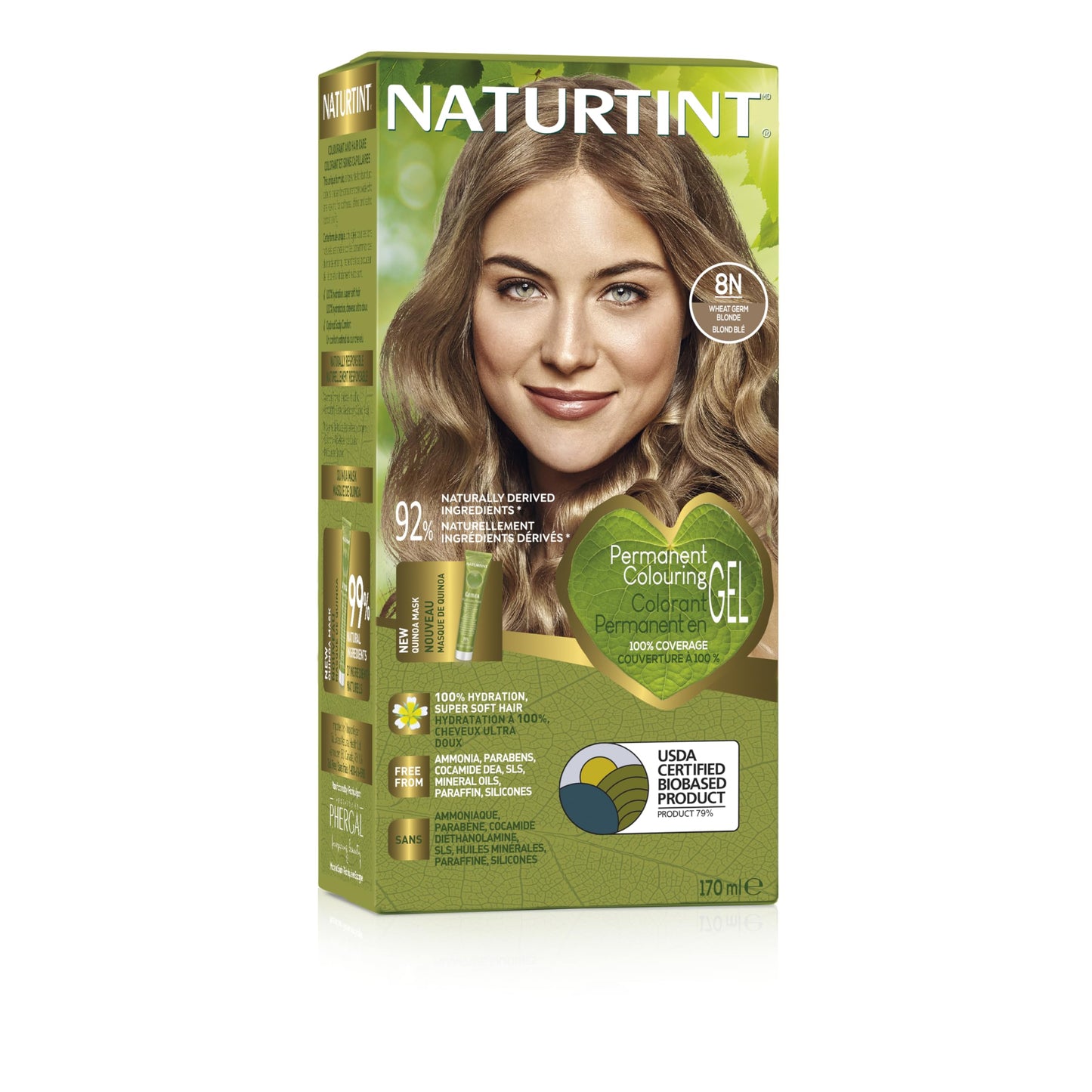 Naturtint 8N Wheat Germ Blonde Hair Color, 5.75 FZ Beauty & Personal Care Naturtint