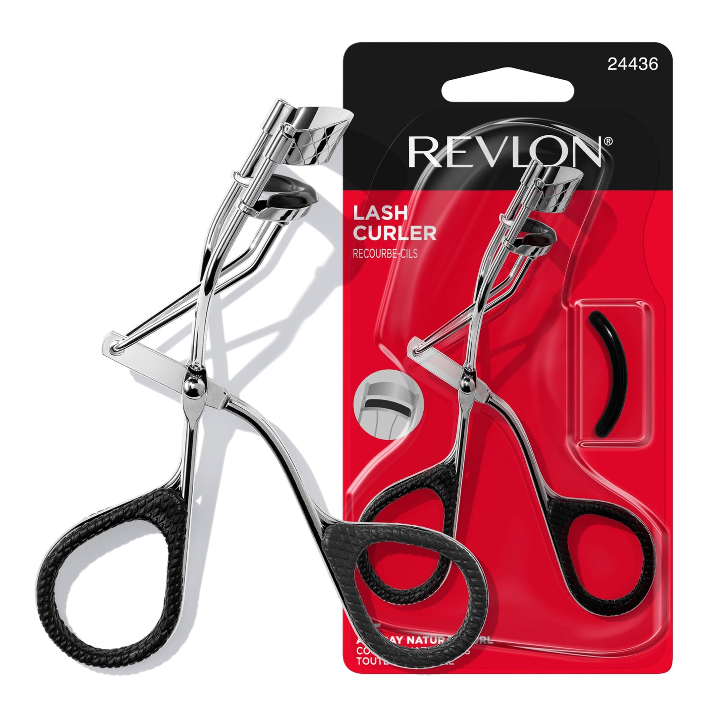 Revlon Natural Curl Lash Curler, Gives a Natural Eyelash Lift, with Finger Grips for a Non Slip Grip, Easy to Use, 1 Count Beauty & Personal Care REVLON