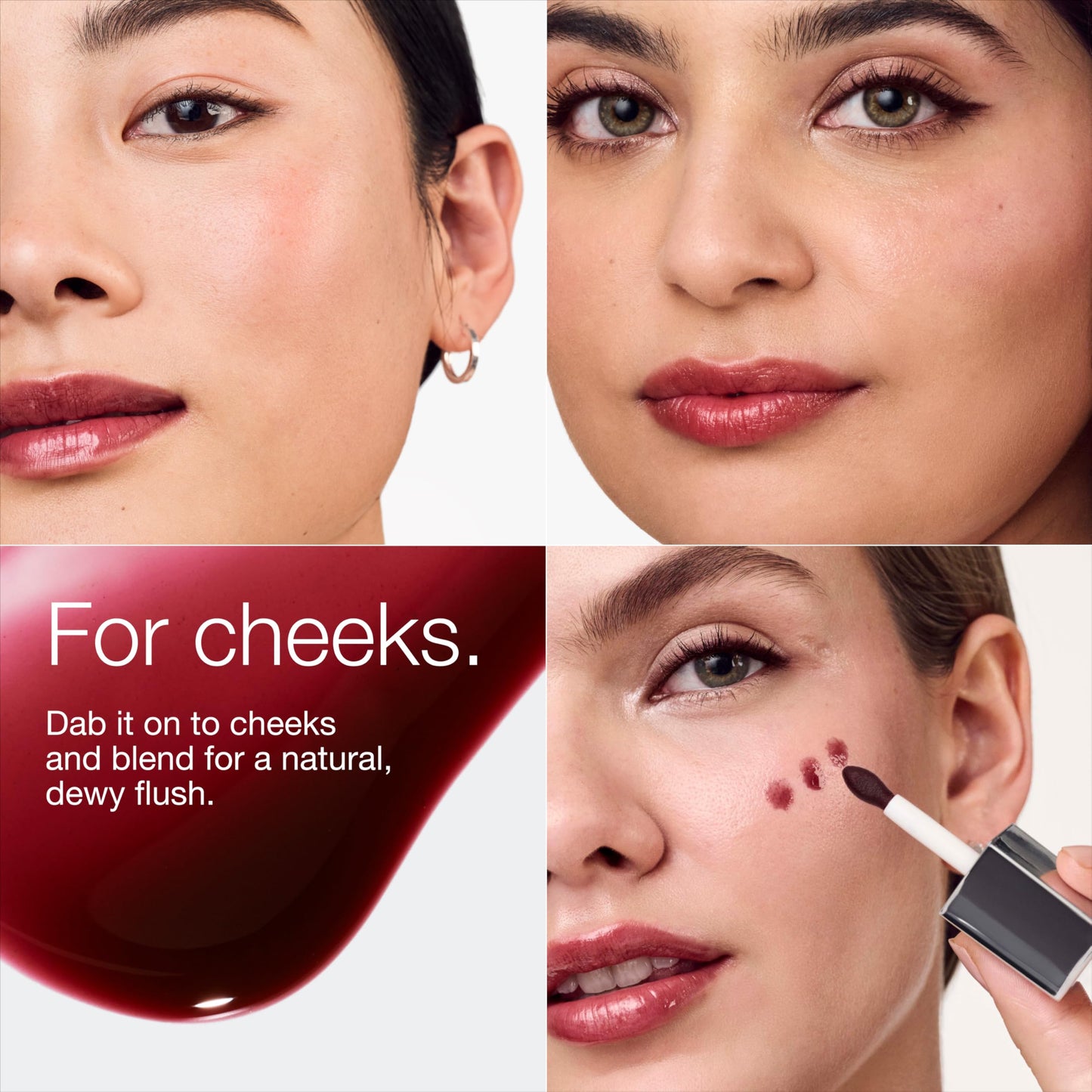 Clinique Pop Lip + Cheek Tinted Oil in Black Honey | Conditions Lips + Gives Cheeks a Natural, Dewy Flush Beauty & Personal Care Clinique