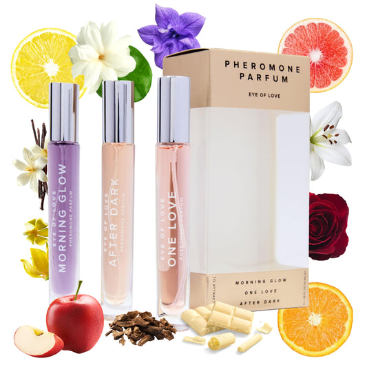Eye Of Love Pheromone Parfum Set - Morning Glow, One Love, After Dark to Attract him- 30ml Beauty & Personal Care EOL EYE OF LOVE