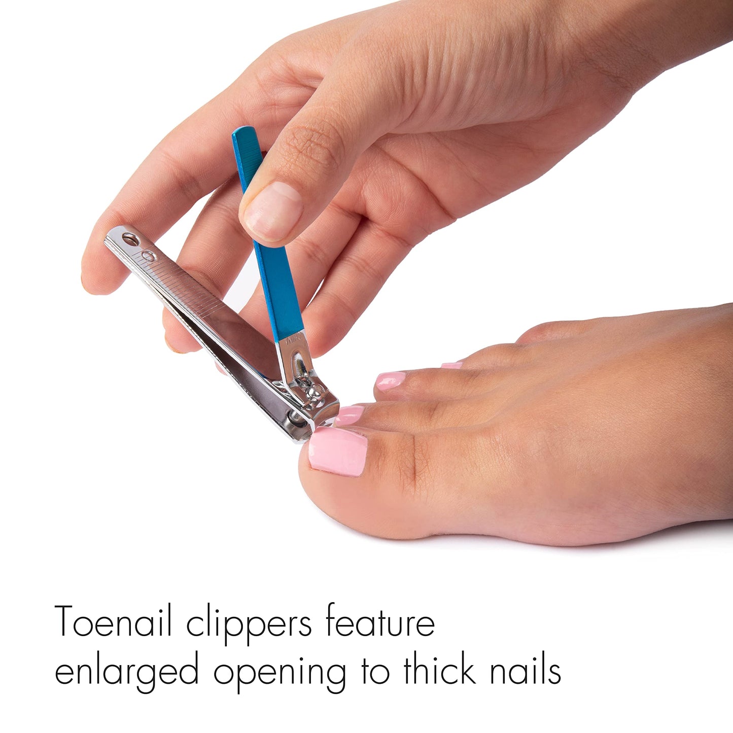 TRIM Azure Collection Clipper Set - Precision-Ground Cutting Edges for Clean, Even Cuts - Convenient and Easy to Use - Perfect for at-Home Manicures Beauty & Personal Care Trim