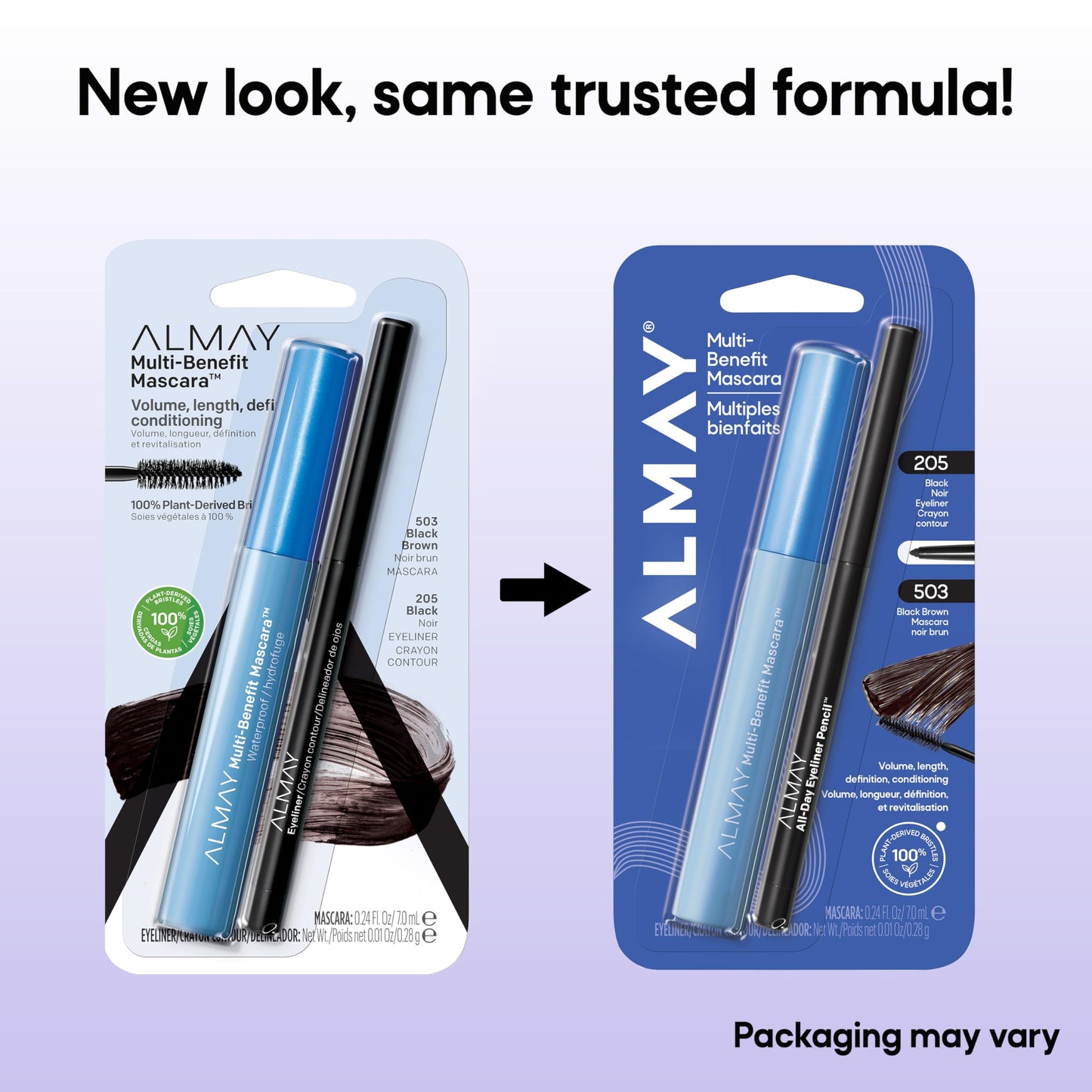 Almay Multi-Benefit Mascara and Eyeliner Duo, Eye Makeup Gift Set for Women, Black Brown Beauty & Personal Care Almay