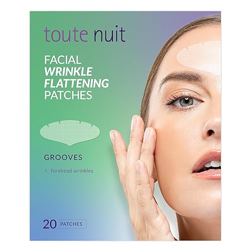 Toute Nuit Wrinkle Patches - Grooves - Face Tape for Maximum Forehead Coverage - Hypoallergenic Anti Wrinkle Patches - 20 Count, Made in USA Beauty & Personal Care Toute Nuit by Mimiko Inc