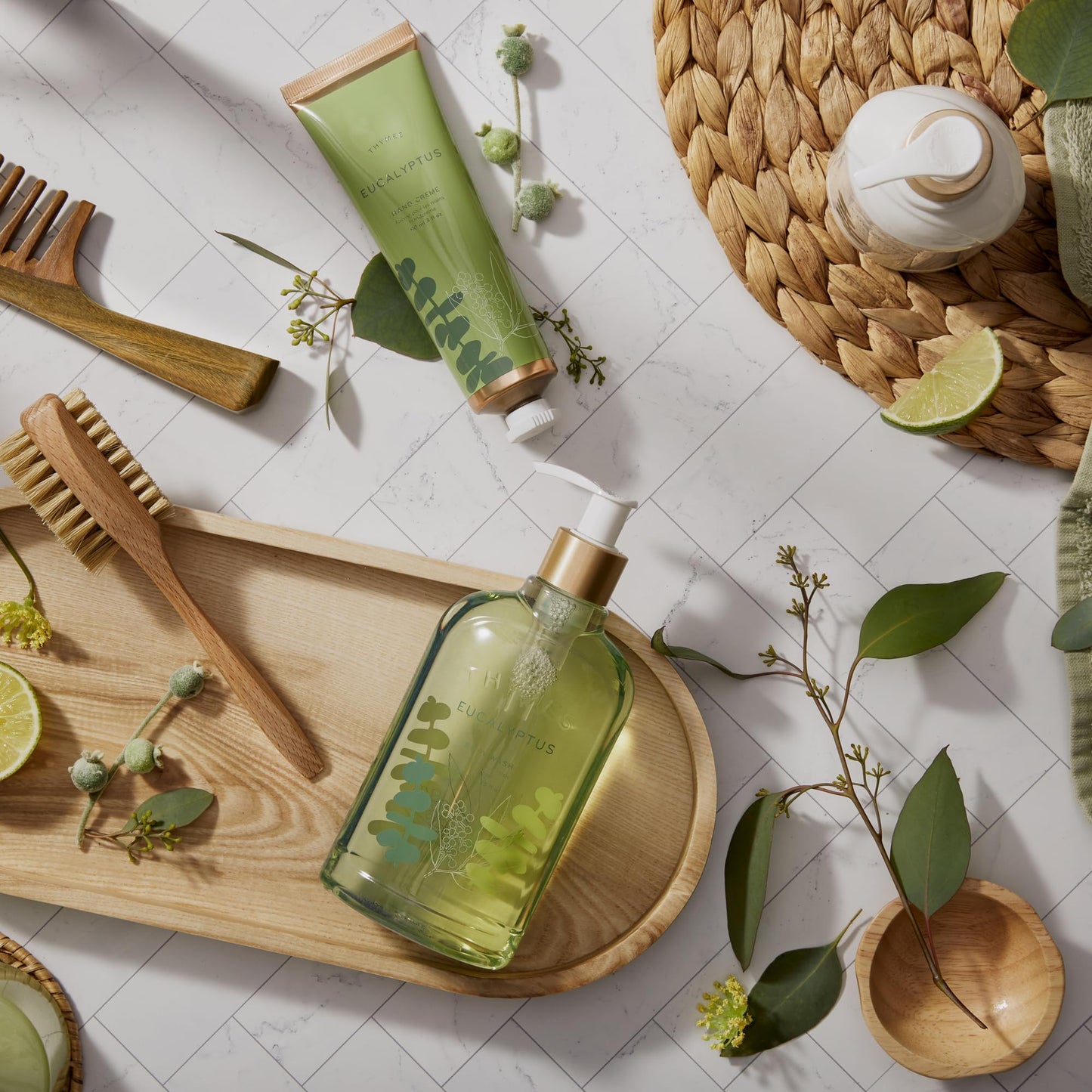 Thymes Moisturizing Body Wash with Pump - Body Soap - Bath Products - Skin Care - Liquid Soap with Notes of Eucalyptus Oil, Petitgrain, Bergamot Beauty & Personal Care Thymes