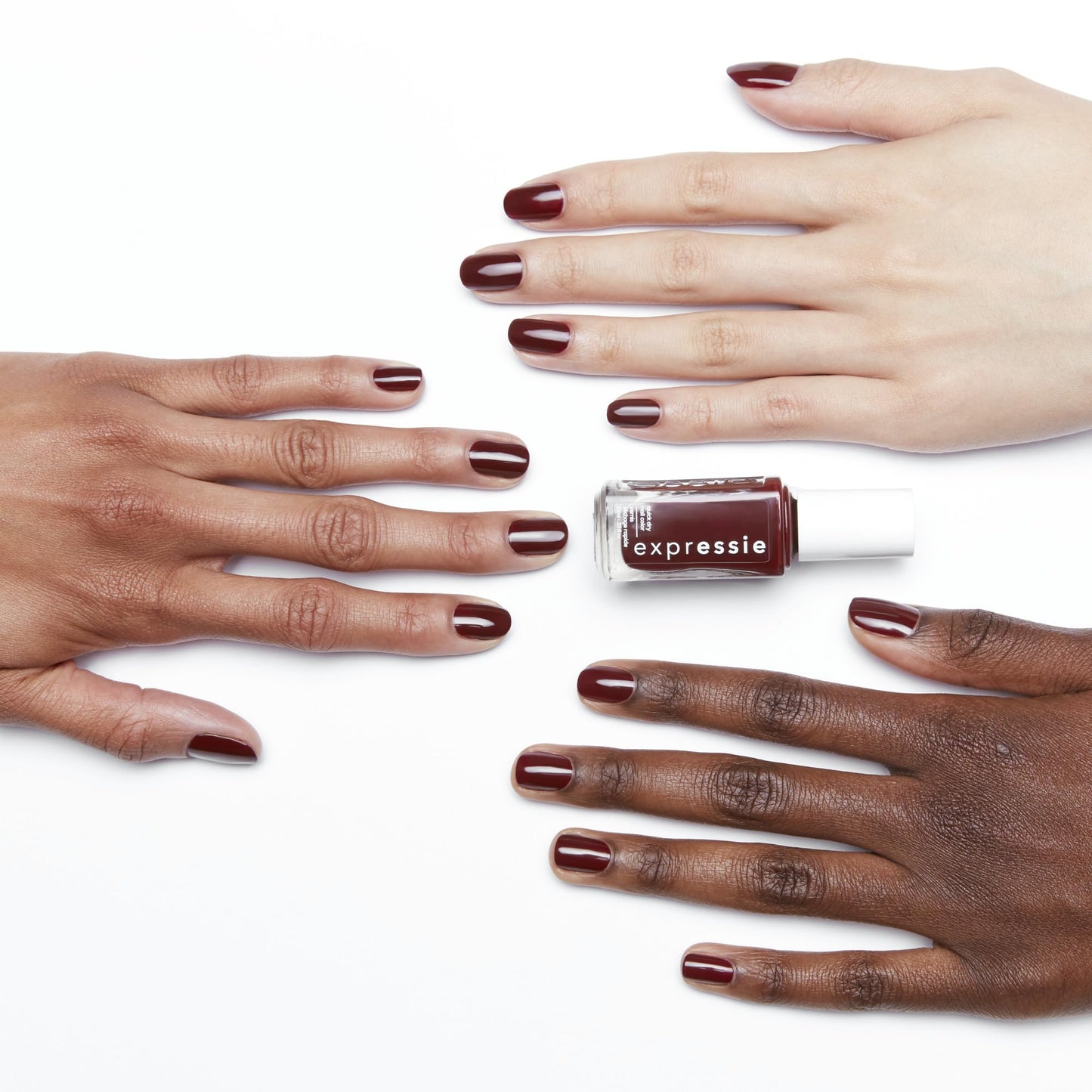 essie expressie Quick-Dry Vegan Nail Polish, Not So Low-Key, Blackened Burgundy, 0.33 Ounce Beauty & Personal Care essie