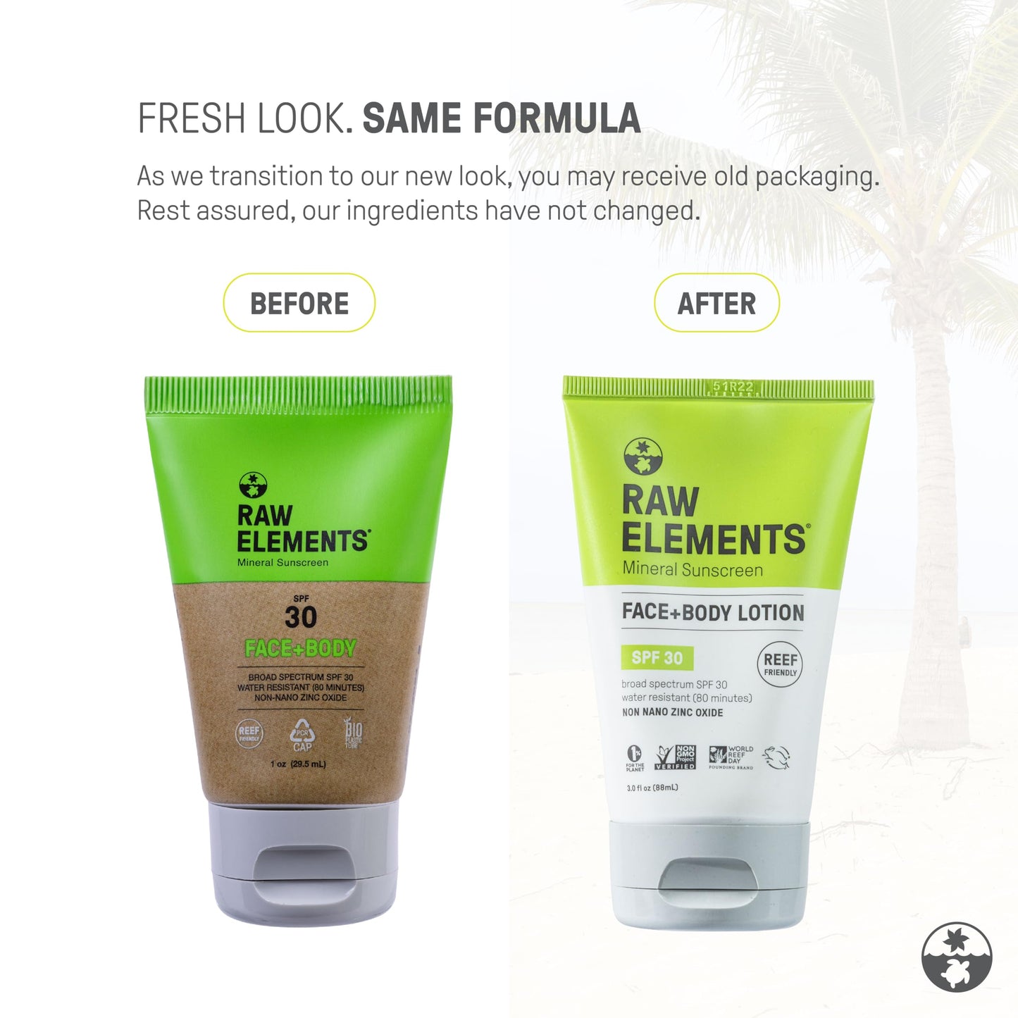 Raw Elements Face and Body Mineral Sunscreen SPF 30 Tube, Organic Sunblock Daily Protection, Non Toxic Reef Safe, Water Resistant, Cruelty Free, 3 oz Beauty & Personal Care Raw Elements