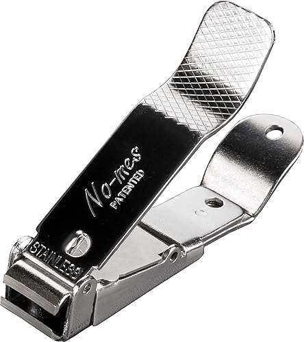 No-mes Toenail Clipper, Catches Clippings, Patented Ergonomic Grip, Built-in Nail File, Made in USA Beauty & Personal Care No-mes