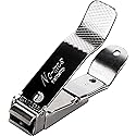 No-mes Toenail Clipper, Catches Clippings, Patented Ergonomic Grip, Built-in Nail File, Made in USA Beauty & Personal Care No-mes