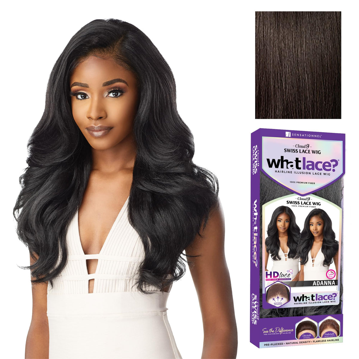 Sensationnel What Lace 13x6 Wig-Adanna, 2 DARKBROWN