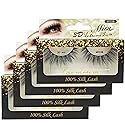 "4 Pairs" Miss Lash 100% Handmade Tapered 3D Volume lash M303B Beauty & Personal Care MISS LASH