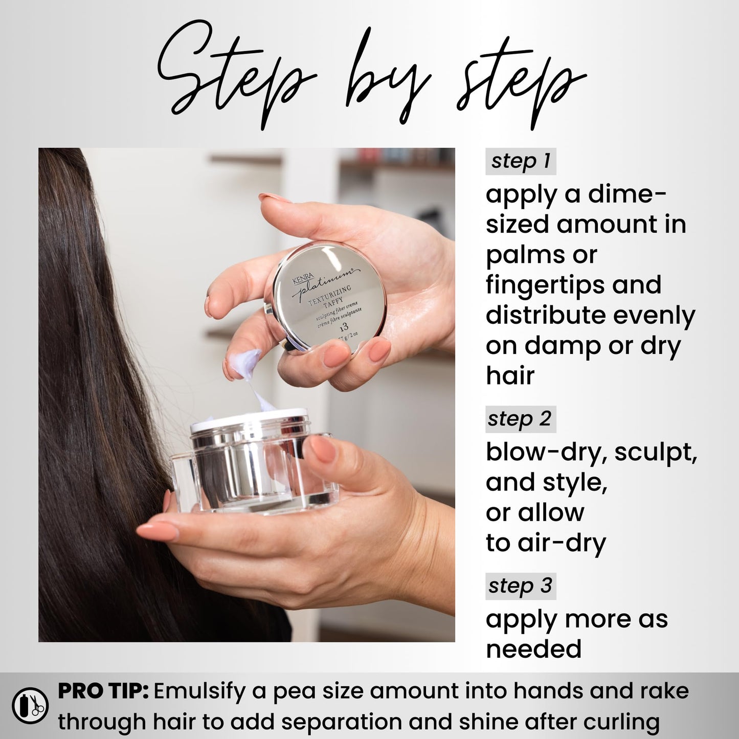 Kenra Platinum Texturizing Taffy 13 | Styling Fiber Crème | Medium Hold |Defines, Details, & Smooths Styles |Superior Control for Sculpting Short Beauty and Personal Care Kenra