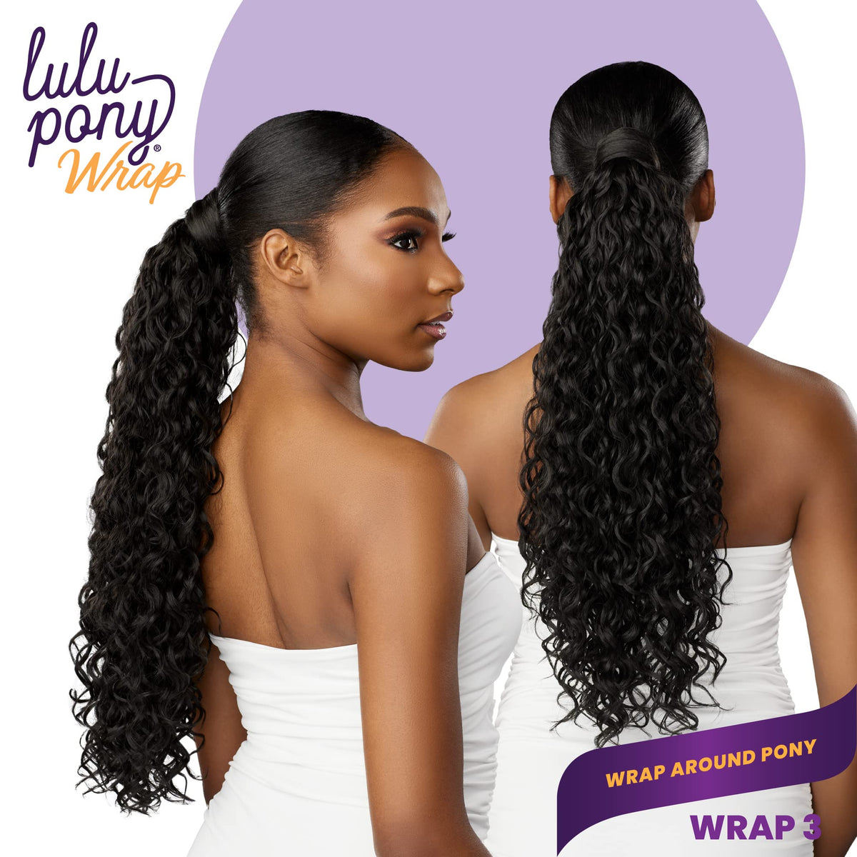 Sensationnel Lulu Pony Wrap Hairextensions-3,2 DARKBROWN