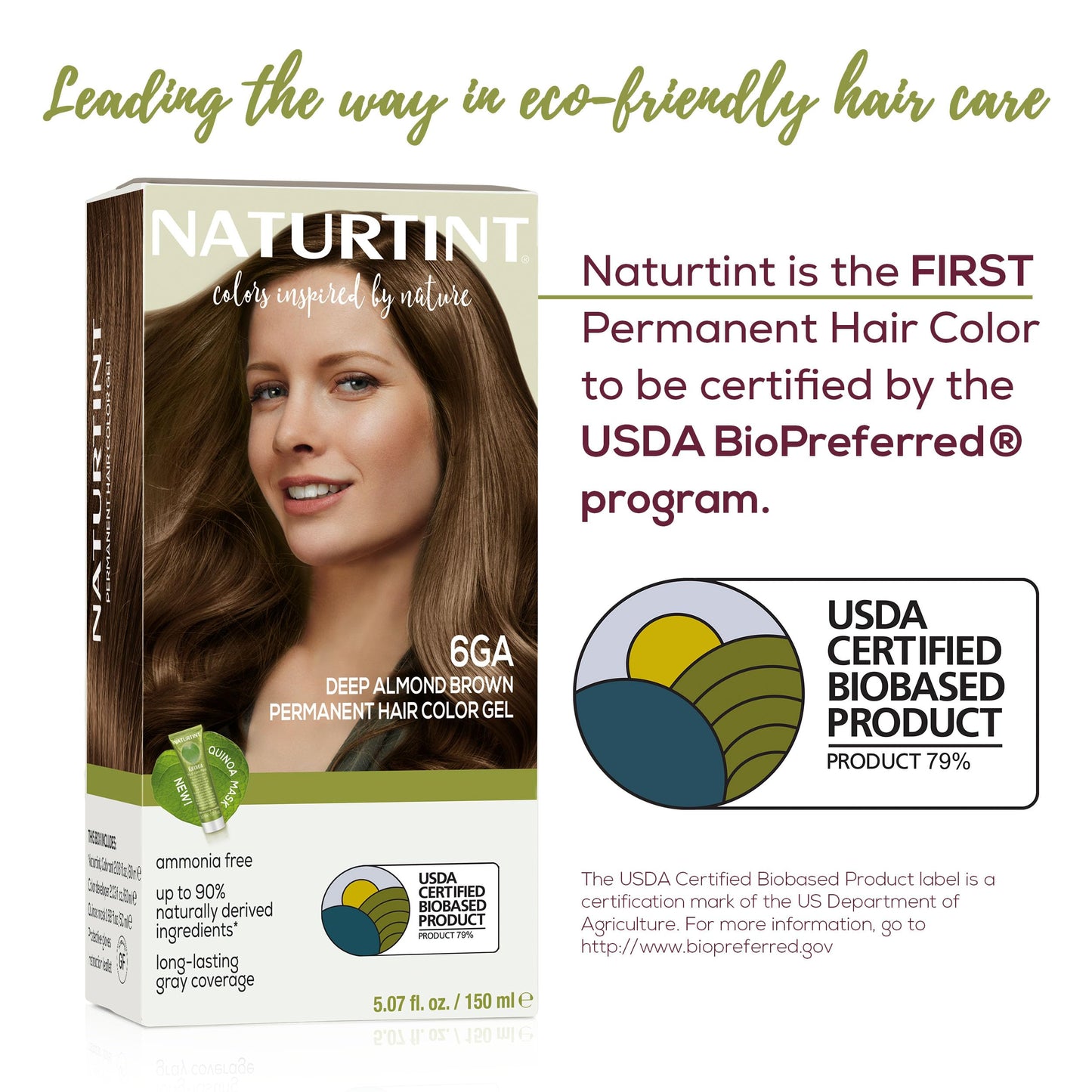 Naturtint 6GA Deep Almond Brown Permanent Hair Color (Pack of 1), Ammonia Free, Vegan, Cruelty Free, up to 100% Gray Coverage, Long Lasting Results Beauty & Personal Care Naturtint