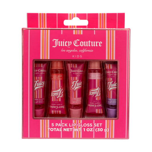 Juicy Couture Lip Gloss Makeup Set - 5 Gloss Shades with Cute Packaging for Girls & Tweens Beauty & Personal Care Juicy Couture