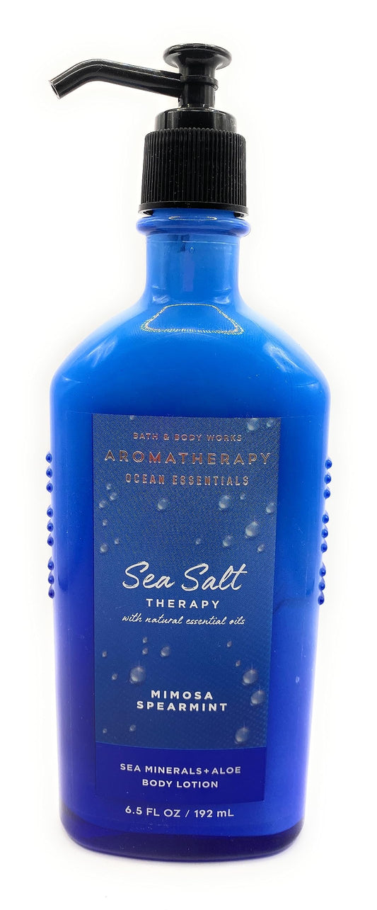 Bath & Body Works Aromatherapy Sea Salt Therapy - Mimosa Spearmint Sea Minerals + Aloe Body Lotion, 6.5 Ounce Beauty & Personal Care Bath & Body Works