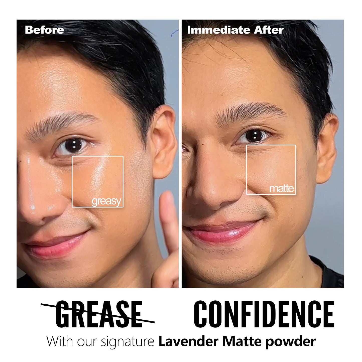 Chillab Lavender Matte Powder - Solid-State Poreless-Looking Defender | Pressed Setting Powder 0.35 oz (10g), Oil-Control & Pore-Blurring Matte Beauty and Personal Care Chillab