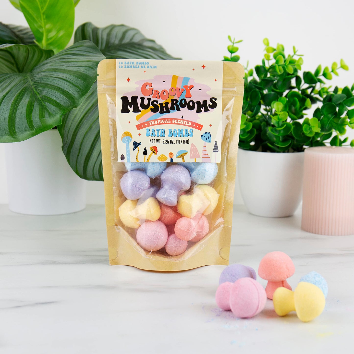 Groovy Mushroom Bath Bombs Beauty and Personal Care Gift Republic