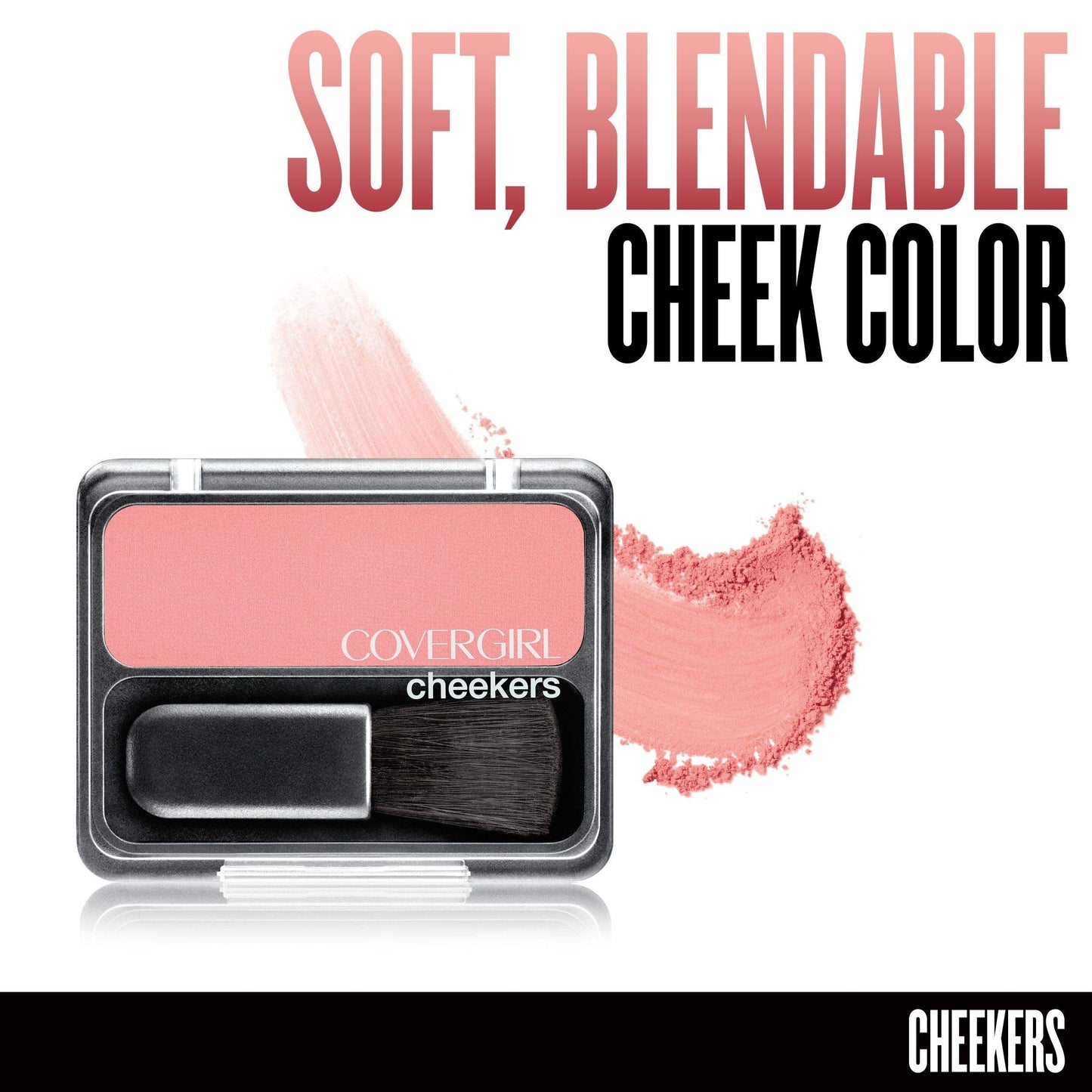 COVERGIRL Cheekers Blendable Powder Blush Pretty Peach, .12 oz (packaging may vary), 1 Count Beauty & Personal Care COVERGIRL